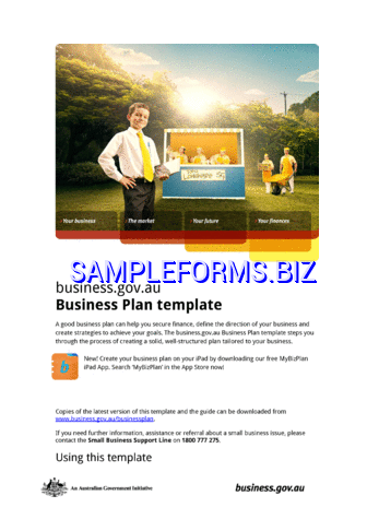 SBA Business Plan Template 3 doc pdf free